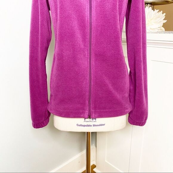 New Columbia Purple Fleece ZIP Up Athletic Jacket Large - Picture 4 of 10